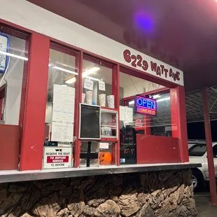 the outside of the store