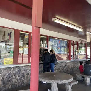 a group of people sitting at a table