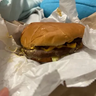 Double cheeseburger
