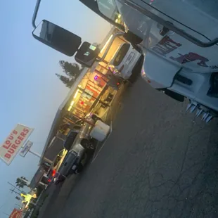 Large driveway for big trucks