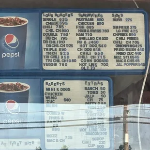 Menu pt 1 as of June 2023