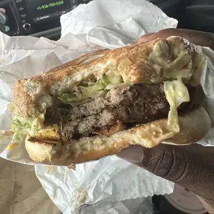 Double Bacon Burgers