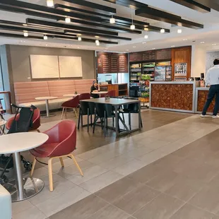 a view of the dining area