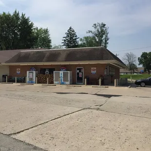 the outside of the building