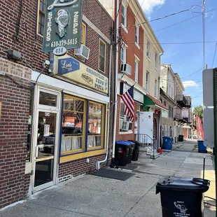 the outside of the building