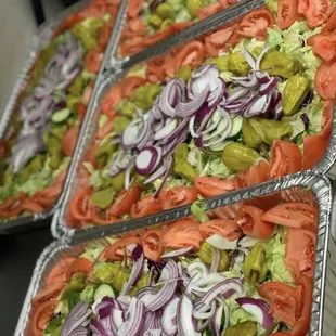 a variety of toppings