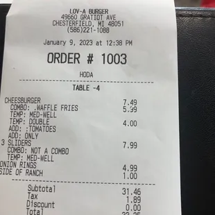 Our bill