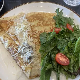 Chicken and Mushroom Crepes