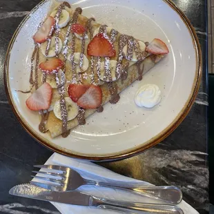 Strawberry Banana Crepe