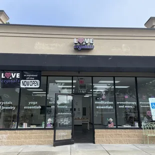 Storefront on opening day.