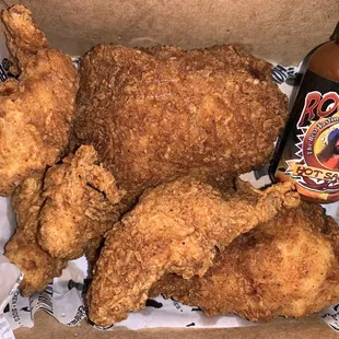 Tenders and Pieces w/Bottle of Rocky&apos;s Hot Sauce