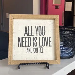 all you need is love and coffee