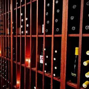 Wine cellar.