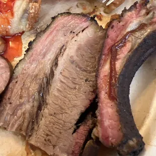 Beef brisket and baby back ribs!
