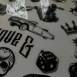 a close up of a table