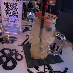 Spicy watermelon margarita