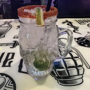 Having a spicy margarita before a reggae concert