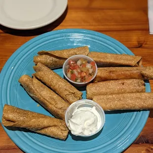 Chicken and brisket flautas