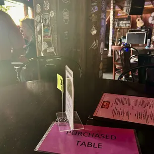 The stage is directly behind this post. Table 233. Unacceptable