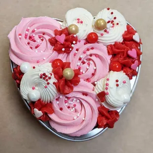 Mini 3" Valentine's Heart Cake