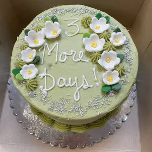 Flower birthday cake