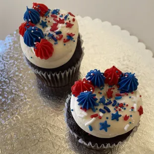 Fourth of July cupcakes