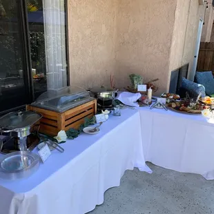 Brunch set up