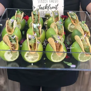 Mini Tray-Passed Jackfruit Street Tacos