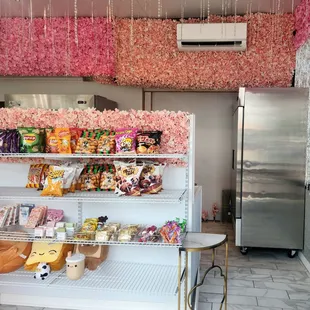 Shop&apos;s interior is small. Instagram wall &amp; sofa is no longer there.
