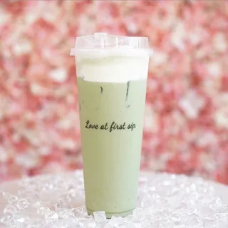 Mousse Matcha Milk Tea