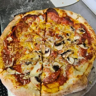 Pepperoni and Mushroom