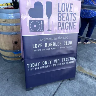 Bubbles tasting event