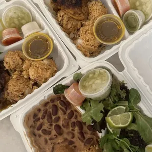 Stewed Red Beans a la Carte Belizean Chicken a la Carte