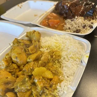 Curry Chicken with white rice