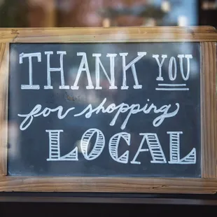 We appreciate you supporting a local family owned business