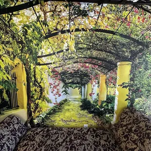 This is actually a painting by the seating area
