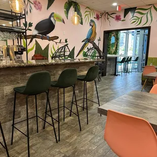 Coffee bar area