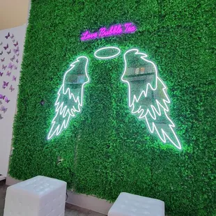 Angel wings wall