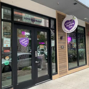 the front of the shop