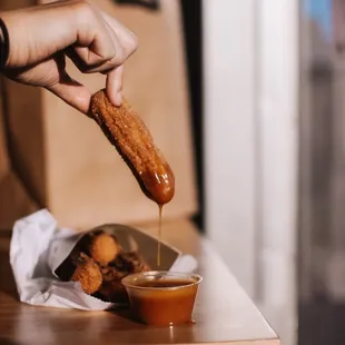 Mini Churros (5 Pack) with Caramel Sauce