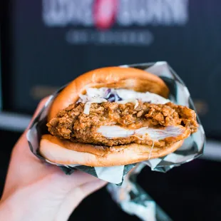 hot chicken sandwich
