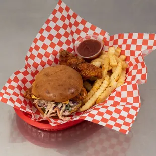 1 Chicken Burger and 1 Tender