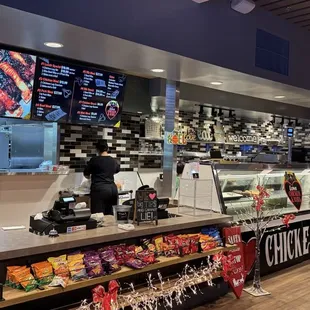 Love the new space! There are a good number of 4-top tables, as well as a communal hightop counter with barstools for dining in.