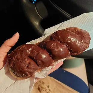 Chocolate frosted twist