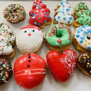 a variety of doughnuts