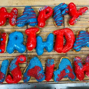 Custom Birthday Donuts