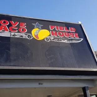 the front of the building