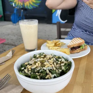 Nut Milk Shake in the back