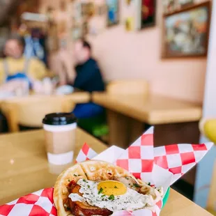 Pork Belly Waffle with Egg