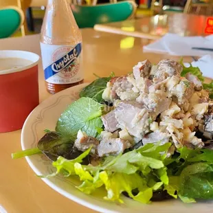 Smoked turkey salad &amp; side of bok choy gravy...the best, as always